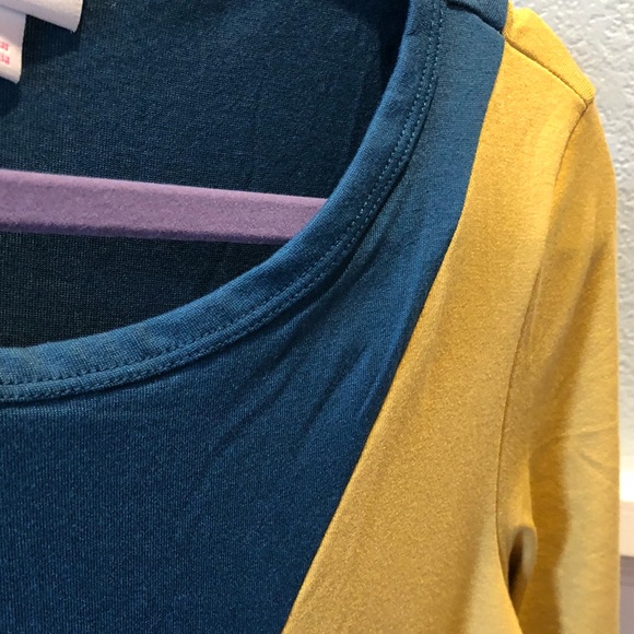 Lularoe small, color-blocked Julia dress - Picture 2 of 5